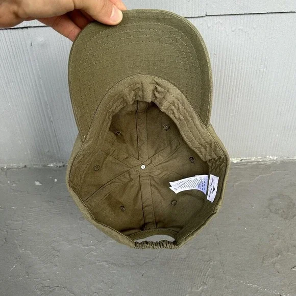 Tommy Bahama Ripstop Plaid Cotton Summer Beach Adjustable Hat - Green OS - Picture 9 of 9